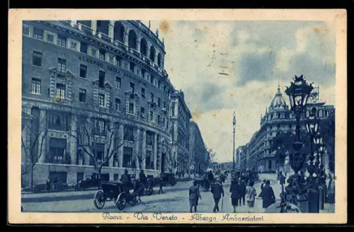 AK Roma, Via Veneto, Albergo Ambasciatori