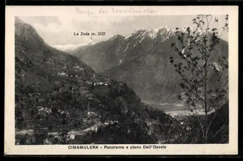 AK Cimamulera, Panorama e piano Dell`Ossola