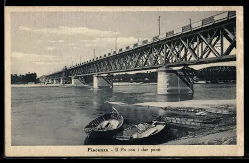 AK Piacenza, Il Po con i due ponti