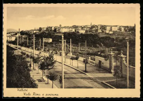 AK Velletri, Viale Roma e panorama