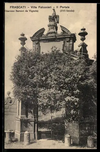 AK Frascati, Villa Falconieri, Il Portale