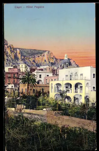 AK Capri, Hôtel Pagano con vista sul paesaggio al tramonto