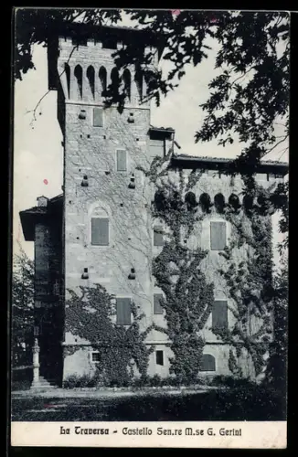 AK Firenzuola, La Traversa, Castello Sen.re M.se G. Gerini ricoperto di edera