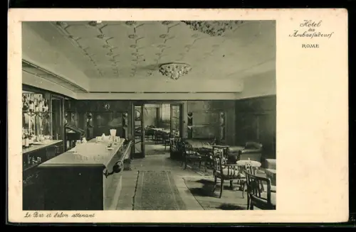 AK Roma, Hôtel Ambasciatori, Le Bar et Salon attenant