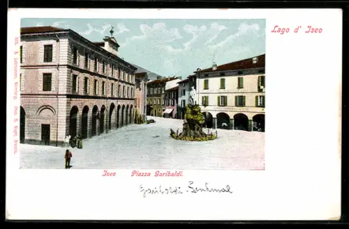 AK Iseo /Lago d`Iseo, Piazza Garibaldi