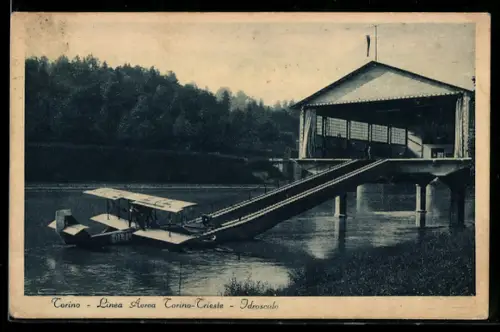 AK Torino, Linea Aerea Torino-Trieste, Idroscalo