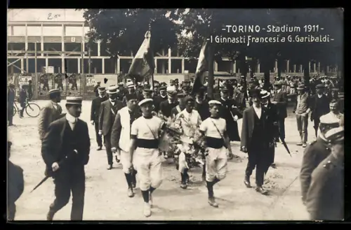 AK Torino, Stadium 1911, I ginnasti francesi a G. Garibaldi