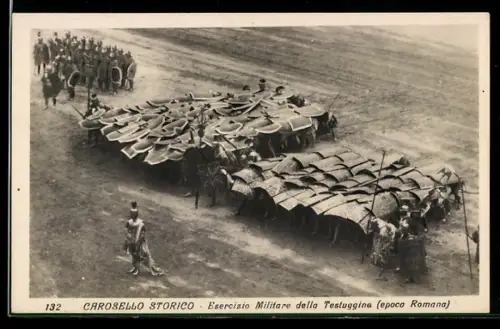 AK Torino, Carosello Storico, Esercizio Militare della Testuggine, epoca Romana