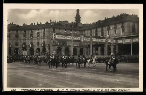 AK Torino, Carosello storico con S.A.R. Vittorio Amedeo II e stato maggiore