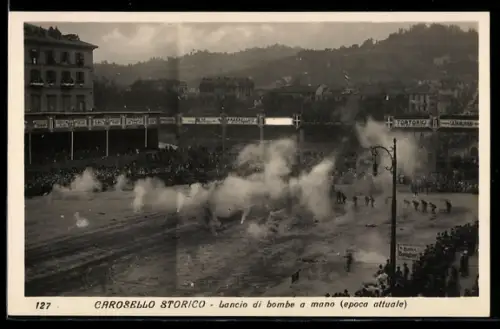AK Torino, Carosello Storico, lancio di bombe a mano, Epoca attuale