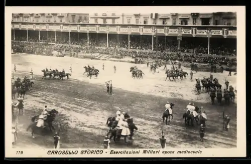 AK Torino, Carosello Storico, Esercitazioni Militari, epoca medioevale