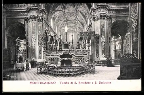AK Montecassino, Tomba di S. Benedetto e S. Scolastica