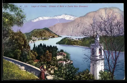 AK Isola San Giovanni /Lago di Como, Chiesa di Sala