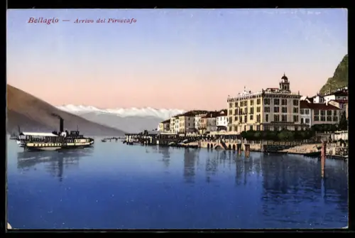 AK Bellagio, Arrivo del Piroscafo