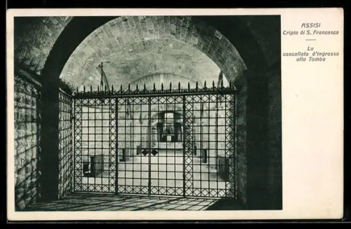AK Assisi, Cripta di S. Francesco, la cancellata d`ingresso alla Tomba