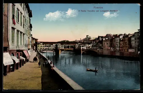 AK Firenze, Il Ponte Vecchio col Lungarno Acciaioli