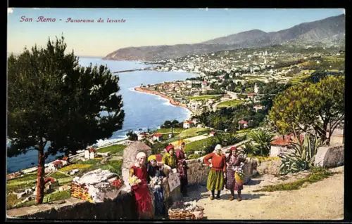 AK San Remo, Panorama da levante, Costumi
