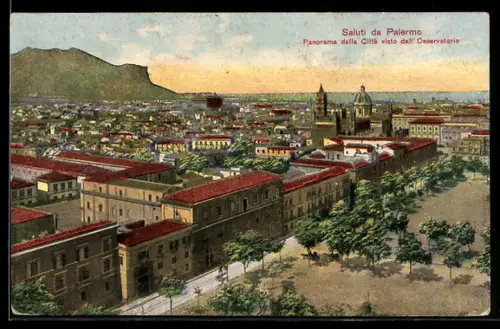 AK Palermo, Panorama della Città visto dall`Osservatorio