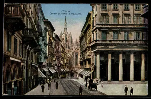 AK Milano, Corso Vittorio Emanuele, Il Duomo