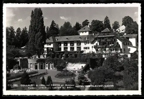 AK Collalbo sul Renon, Hotel Posta-Bemelmans con giardino e terrazze fiorite