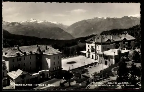 AK Mendelpass b. Bozen, Grandi Alberghi e panorama montano