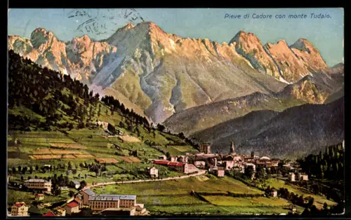 AK Pieve di Cadore, Veduta generale con monte Tudaio sullo sfondo