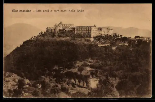 AK Montecassino, Lato nord e nord-ovest della Badia