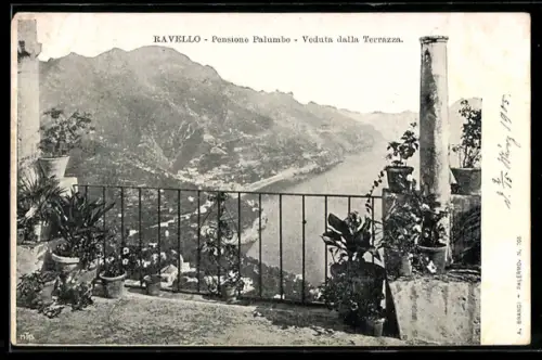 AK Ravello, Pensione Palumbo, Veduta dalla Terrazza
