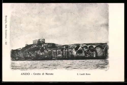 AK Anzio, Grotte di Nerone dall`acqua
