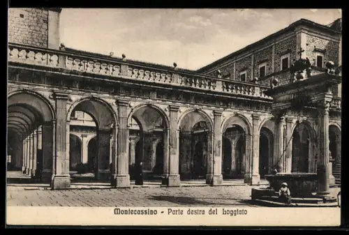 AK Montecassino, Parte destra del loggiato