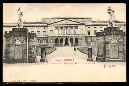 AK Firenze, Poggio Imperiale ex Villa Granducale ora Istituto della SS. Annunziata