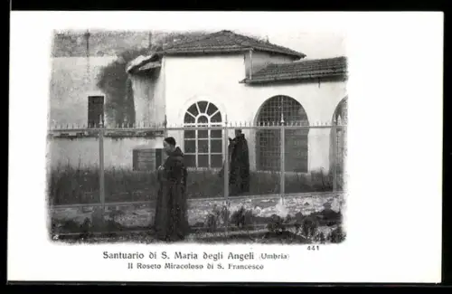 AK Assisi /Umbria, Santuario Santa Maria degli Angeli, Il Roseto Miracoloso di S. Francesco