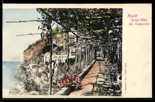 AK Amalfi, Grand Hôtel dei Cappuccini e pergolato sul mare