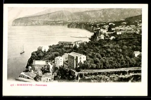AK Sorrento, Panorama con vista sul mare e barche a vela