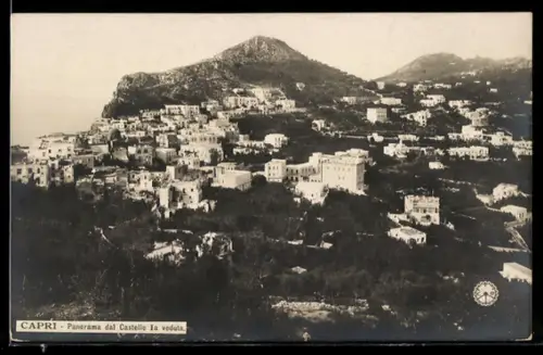 AK Capri, Panorama dal Castello la veduta