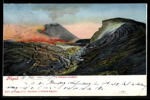 AK Napoli, Il Vesuvio-Cratere
