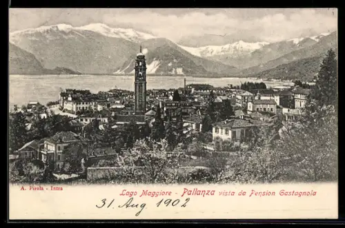 AK Pallanza /Lago Maggiore, Vista da Pension Gastagnola