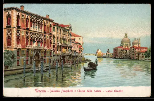AK Venezia, Palazzo Franchetti e Chiesa della Salute, Canal Grande
