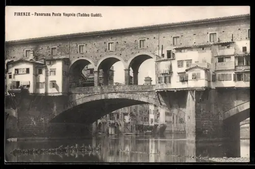 AK Firenze, Panorama Ponte Vecchio, Taddeo Gaddi