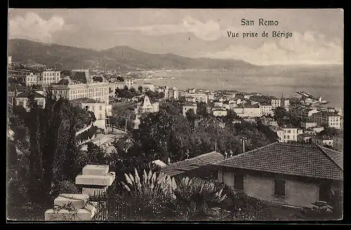 AK San Remo, Vue prise de Bérigo