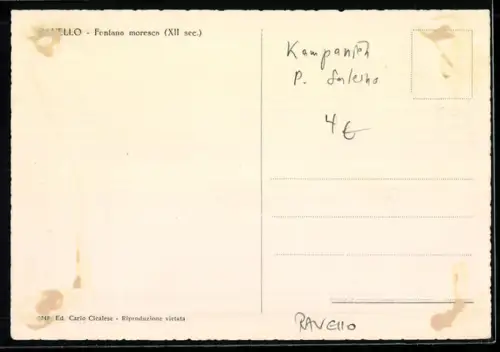 AK Ravello, Fontana moresca