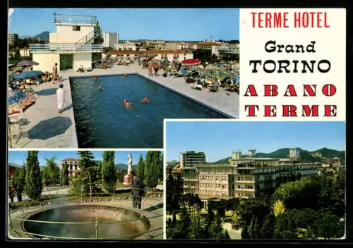AK Abano Terme, Terme Hotel Grand Torino con piscina e giardini