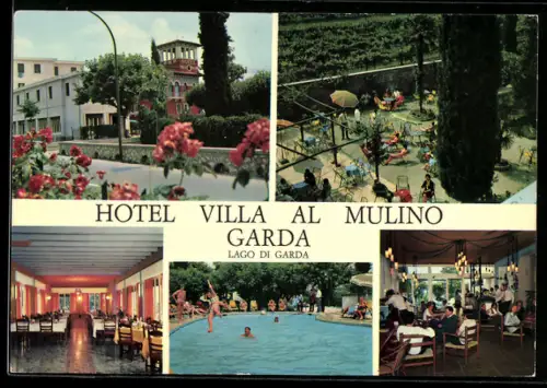 AK Garda /Lago di Garda, Hotel Villa al Mulino con giardino e piscina