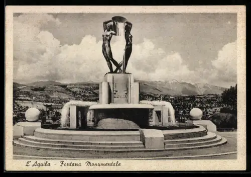 AK L`Aquila, Fontana Monumentale