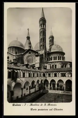 AK Padova, Basilica di S. Antonio, parte posteriore col Chiostro