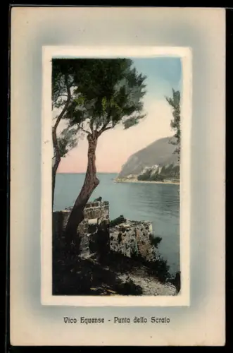 AK Vico Equense, Punta dello Scrajo con vista sul mare e scogliere