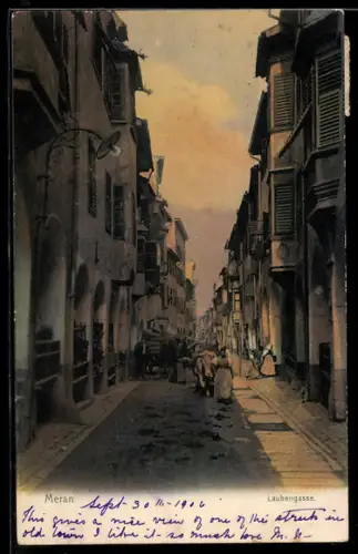 AK Meran, Laubengasse
