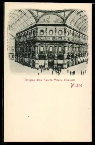 AK Milano, Ottagono della Galleria Vittorio Emanuele