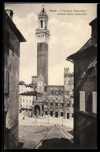 AK Siena, Il Palazzo Comunale veduto dalla Costarella