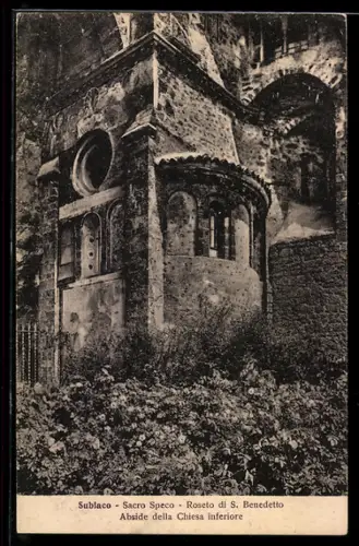 AK Subiaco, Sacro Speco, Roseto di S. Benedetto, Abside della Chiesa inferiore
